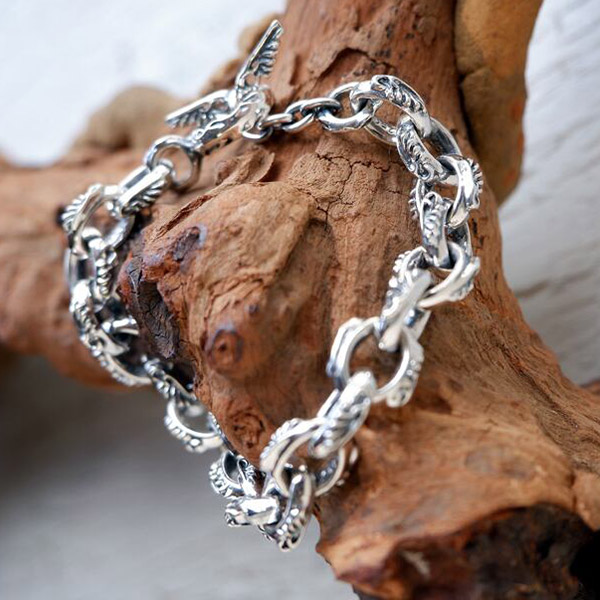 楽天市場】Give Me a Wing チェーン ブレスレット ウイング シルバー