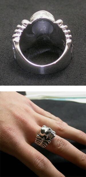 楽天市場】Catalonia サイドボーン スカル シルバーリング 11〜27号