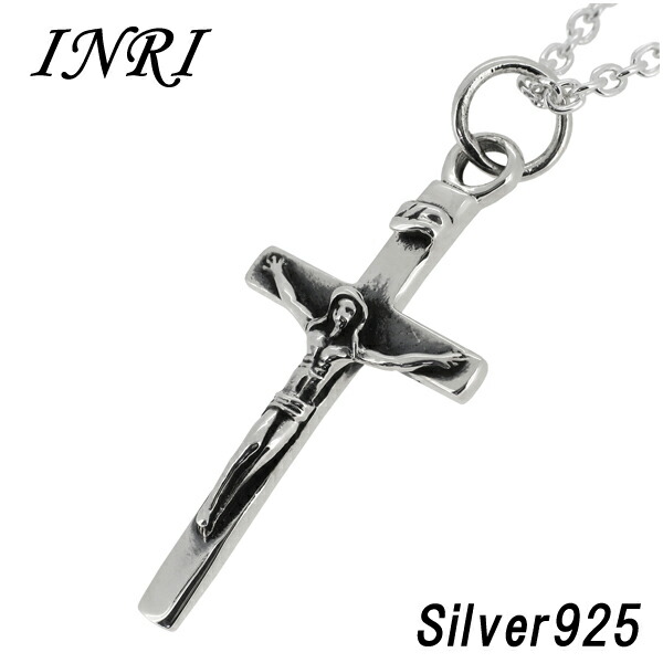 楽天市場】キリスト クロス シルバーネックレス シルバー925 メンズ