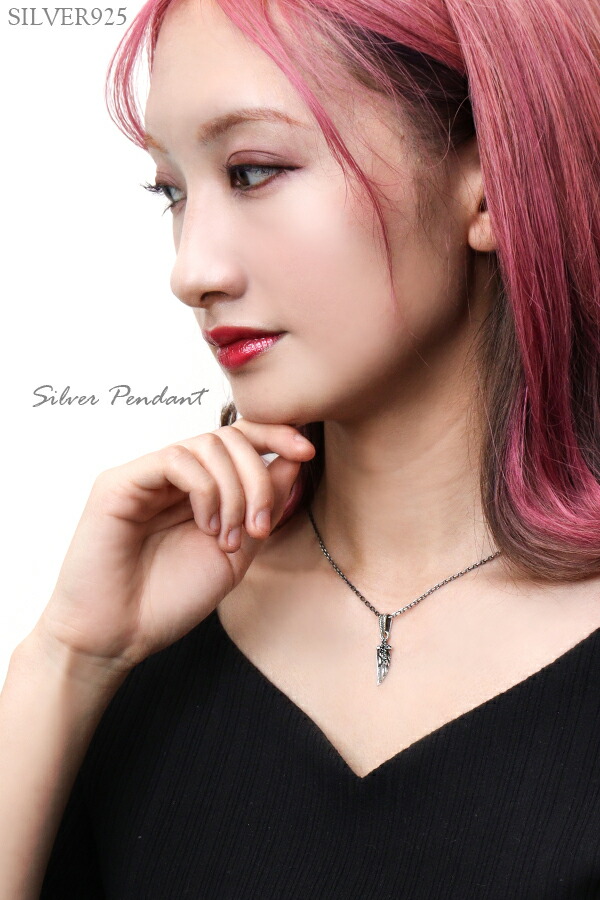 楽天市場】クロス ウイング シルバーネックレス チェーン付 メンズ