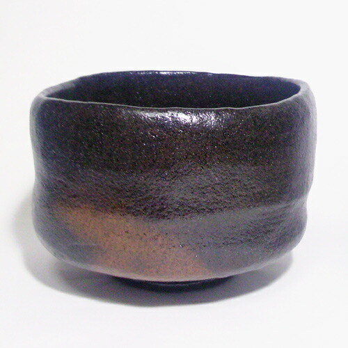 楽天市場】長次郎「面影」写し 黒楽抹茶碗 〔佐々木昭楽〕 : 京都の和