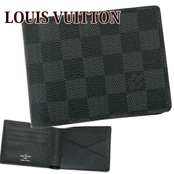 ルイ・ヴィトン(LOUIS VUITTON) ダミエ(Demier) メンズ二つ折り財布