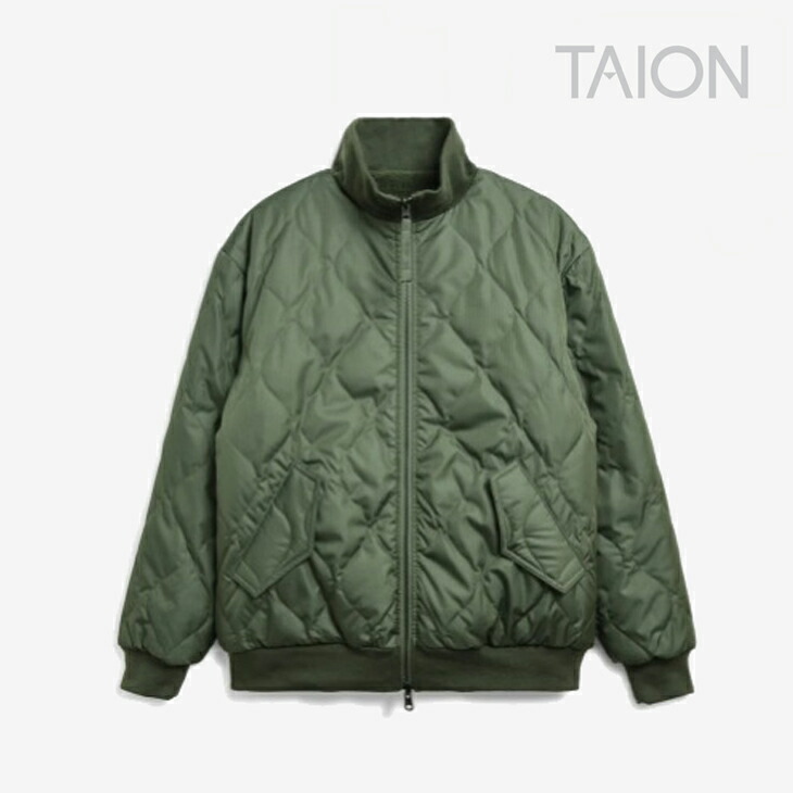 楽天市場】・TAION｜Military Riversible Hi Neck Down Jacket Boa