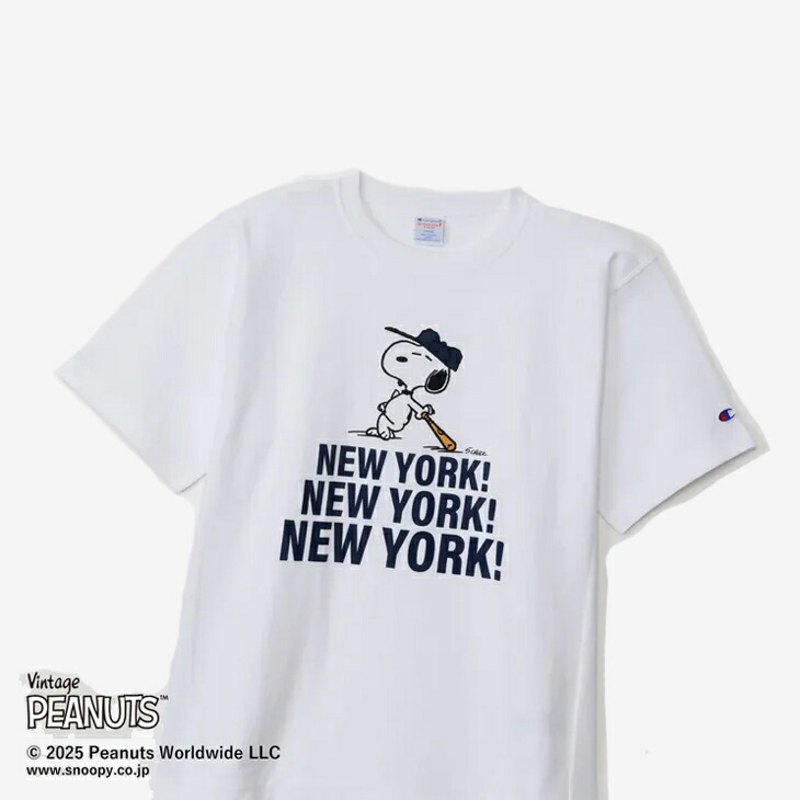 楽天市場】・CHAMPION｜xPeanuts Reverse Weave SS T-Shirt Snoopy