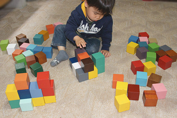 楽天市場】【注文製作】○ カラーブロックス 超贅沢な 木のおもちゃ