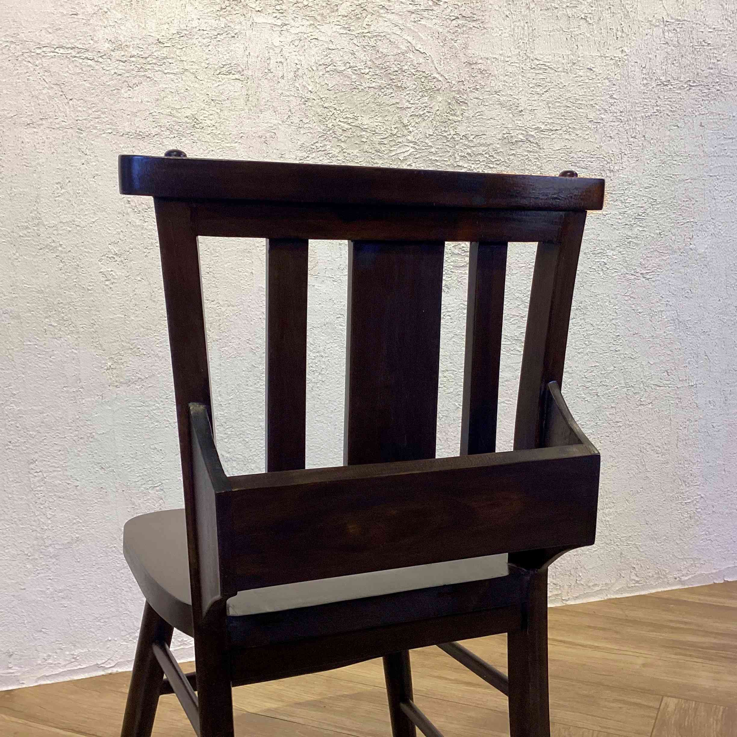 楽天市場】英国アンティーク調 チャーチチェア ボックス付き ダーク