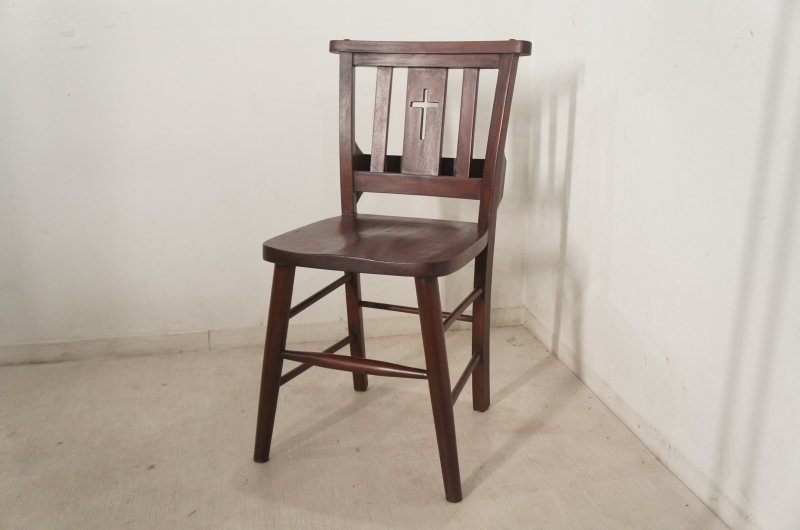 楽天市場】英国アンティーク調 チャーチチェア ボックス付 クロス