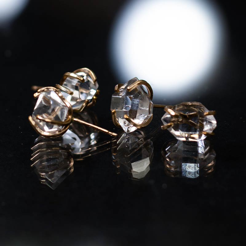 楽天市場】【Lサイズ】ハーキマーダイヤモンド ピアス / ダイヤモンド