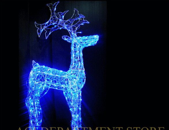 楽天市場】イルミネーション LED キング クリスタルトナカイL ブルー