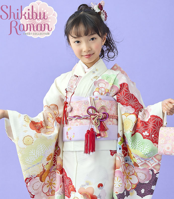 楽天市場】七五三 753 着物 7歳 女の子 着物フルセット 式部浪漫