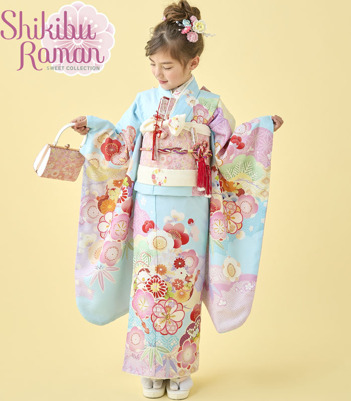 楽天市場】七五三 753 着物 7歳 女の子 着物フルセット 式部浪漫