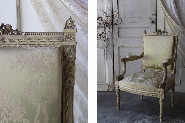 楽天市場】フランスアンティーク ルイ16世様式 1890年代 アーム付き