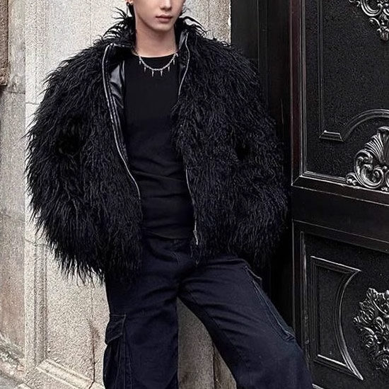 楽天市場】毛皮コート メンズ オラオラ系 ファーコート オラオラ系