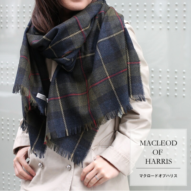 楽天市場】ストール 大判 カシミヤ混 チェック 薄手 レディース