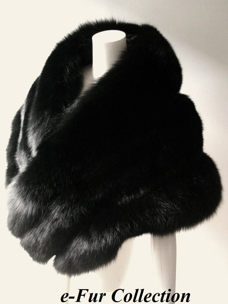 楽天市場】肉厚フォックスファーストール ショール ポンチョ ボレロ