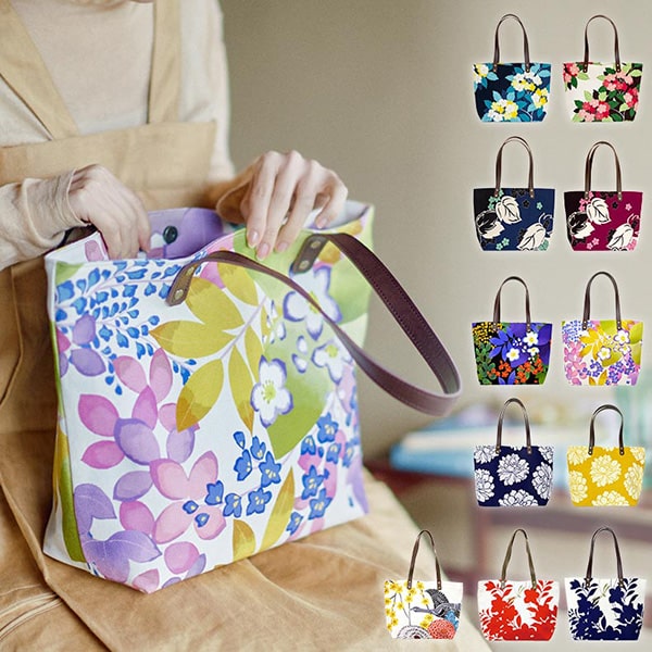 楽天市場】亥之吉 中トートバッグ [ききょうとんぼ/まんかいうめ/すず