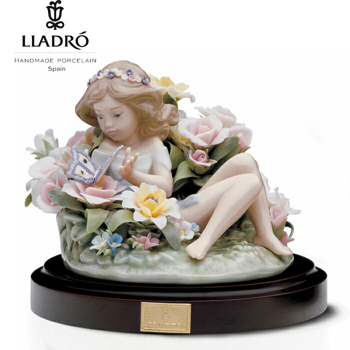 楽天市場】蝶と戯れる小妖精 リヤドロ LLADROフィギュリン フェアリー