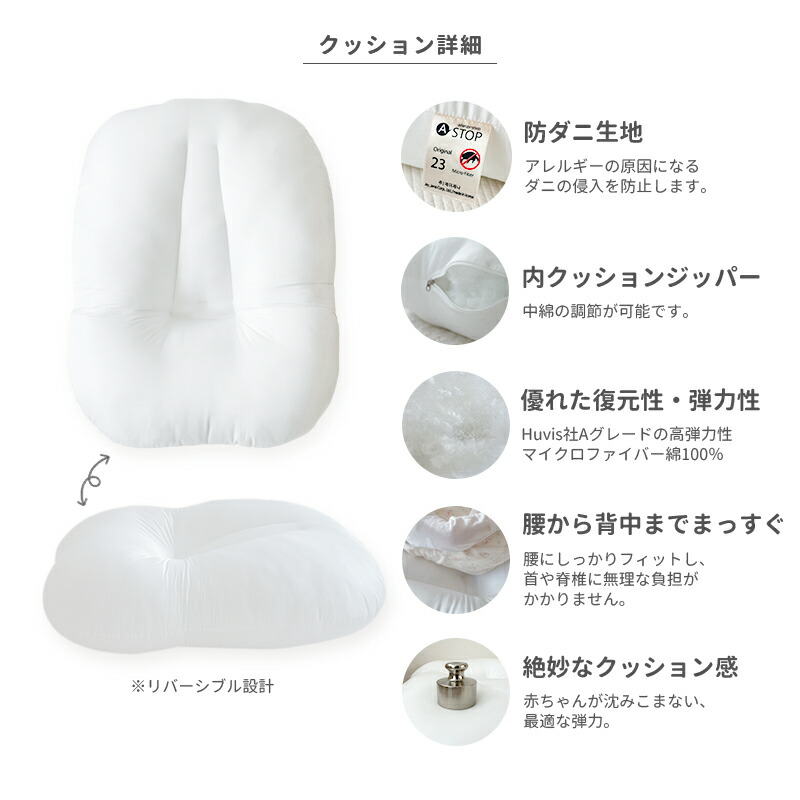 楽天市場】プレミアム 吐き戻し防止クッションセット〈3サイズ〉 高