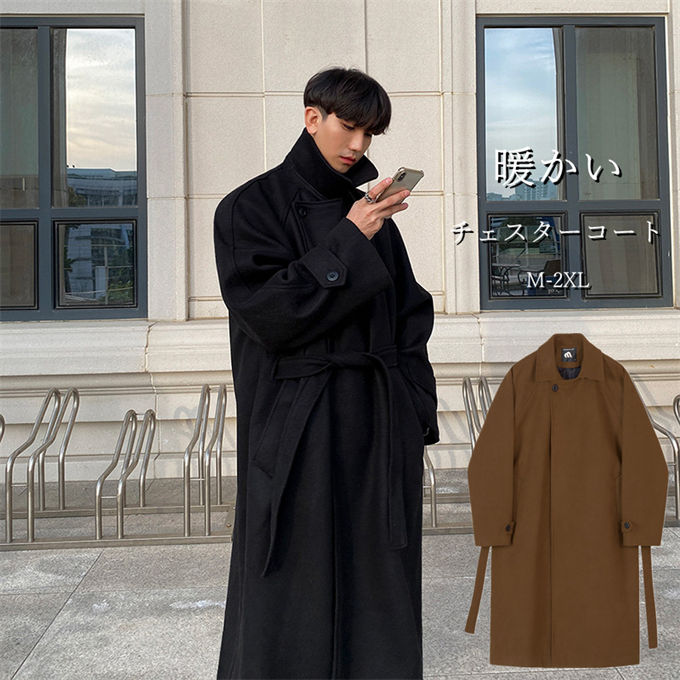 楽天市場】チェスターコート メンズ ロングコート ビジネス オーバー