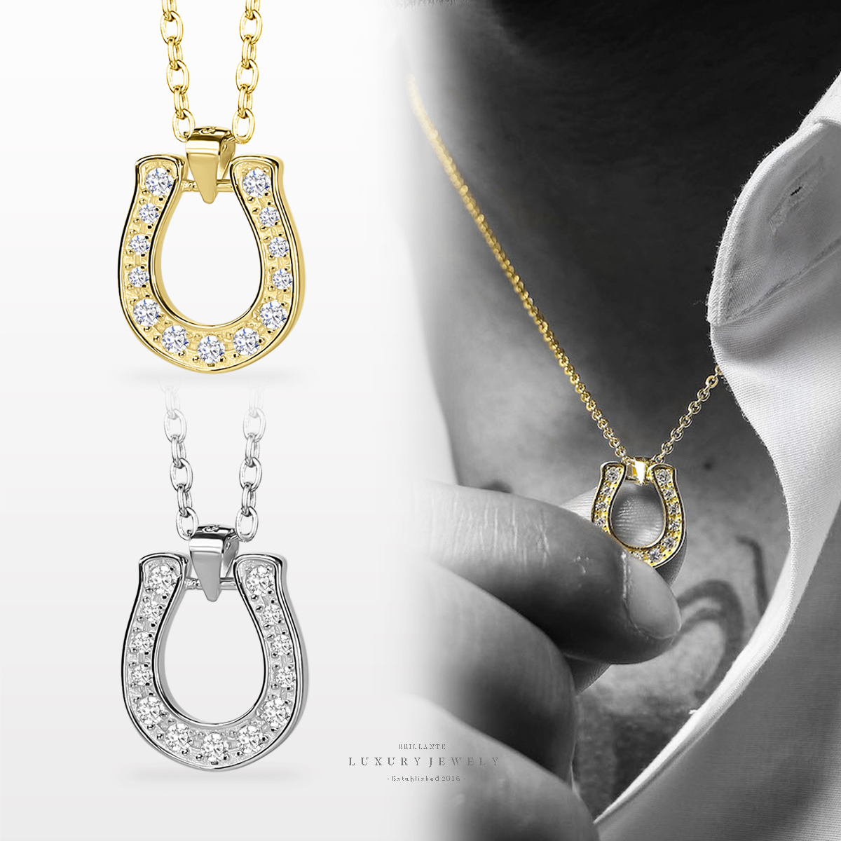 楽天市場】【楽天ランキング1位】馬蹄ネックレス レディース シルバー