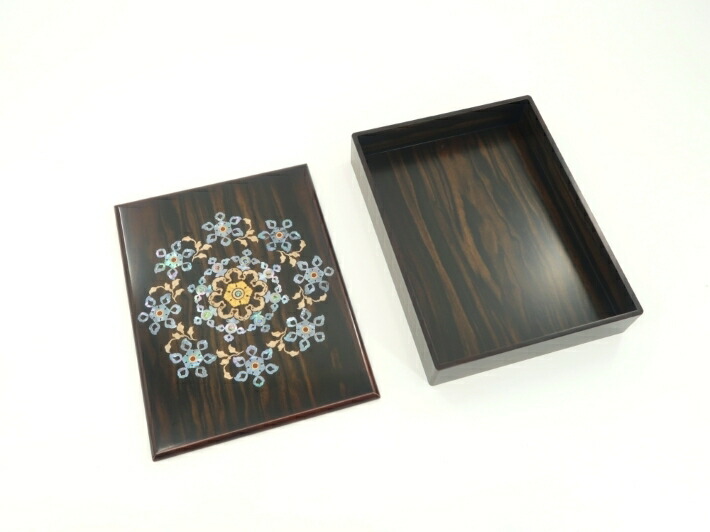 楽天市場】螺鈿の文箱 正倉院螺鈿箱 文様 螺鈿 正倉院宝物 文箱 木象嵌