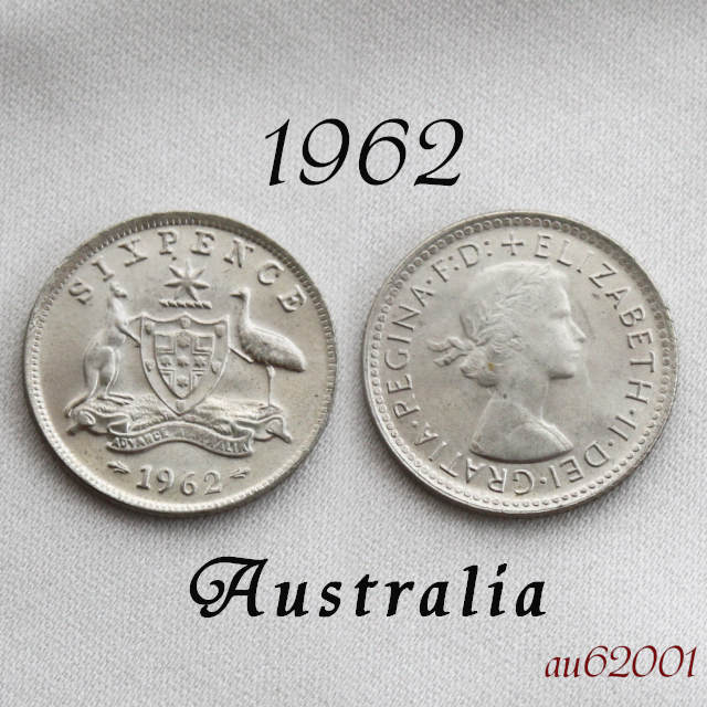 楽天市場】未流通 1962年 6ペンス銀貨 エリザベス2世女王 前進あるのみ
