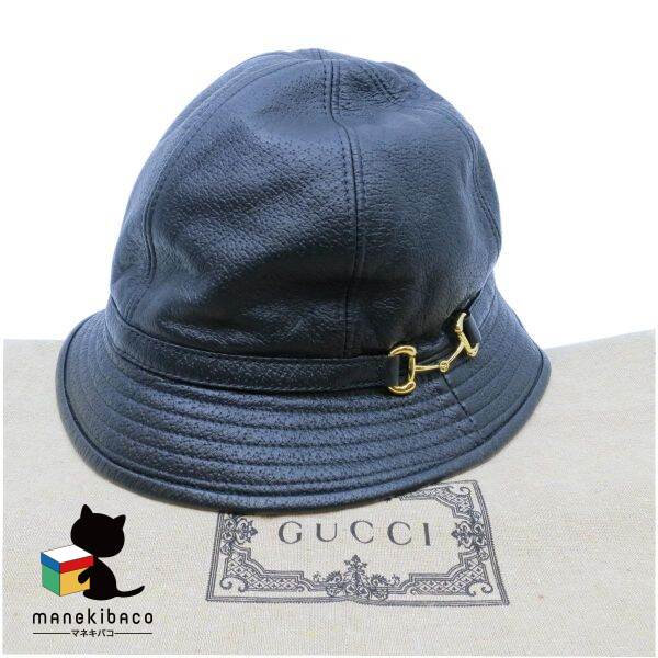 Gucci バケットハット 黒 GGパターン Mサイズ 男女兼用 【公式通販】