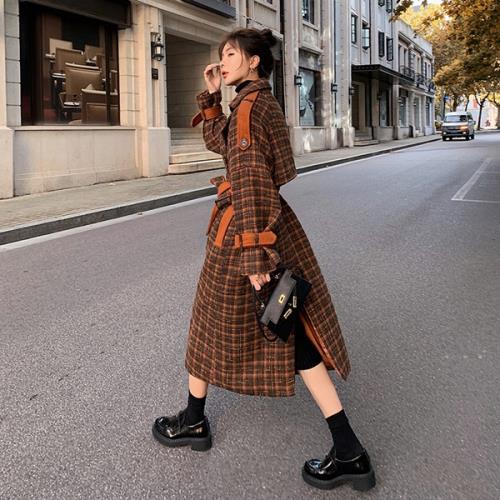 楽天市場】チェック コート チェスターコート 柄 韓国 茶色 ブラウン