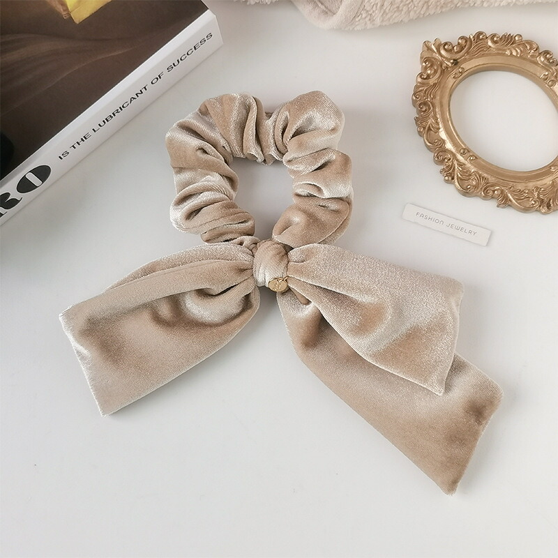 楽天市場】ベロアリボンシュシュ ヘアゴム ビッグリボン ヘア