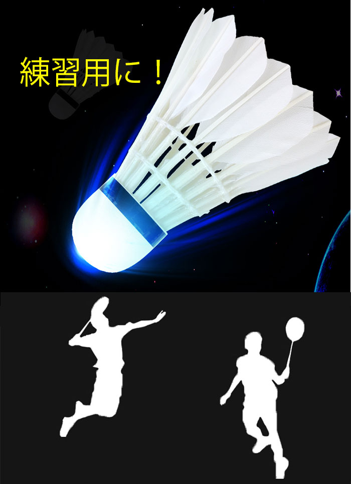 楽天市場】バトミントンボール バラ売り バドミントン シャトル バト