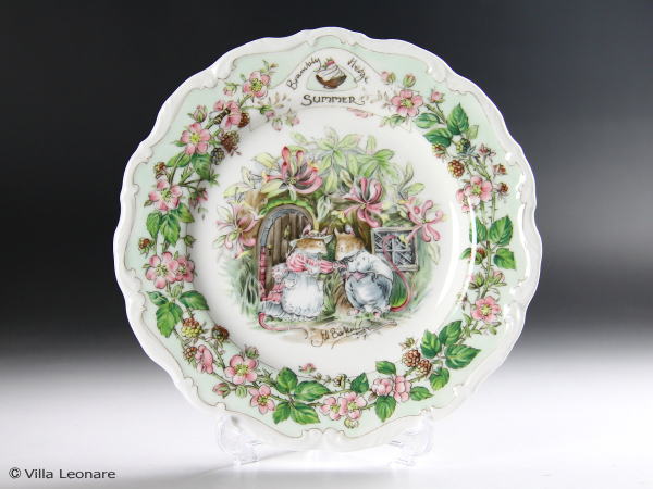 ロイヤルドルトン ブランブリーヘッジ 四季プレート 春夏秋冬 20cm 4枚