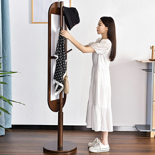 楽天市場】スタンドミラー 鏡 全身 全身鏡 姿見鏡 ポールハンガー