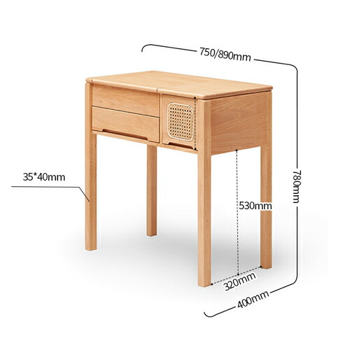 楽天市場】ドレッサー 化粧台 収納 一面ドレッサー 鏡台 メイク台