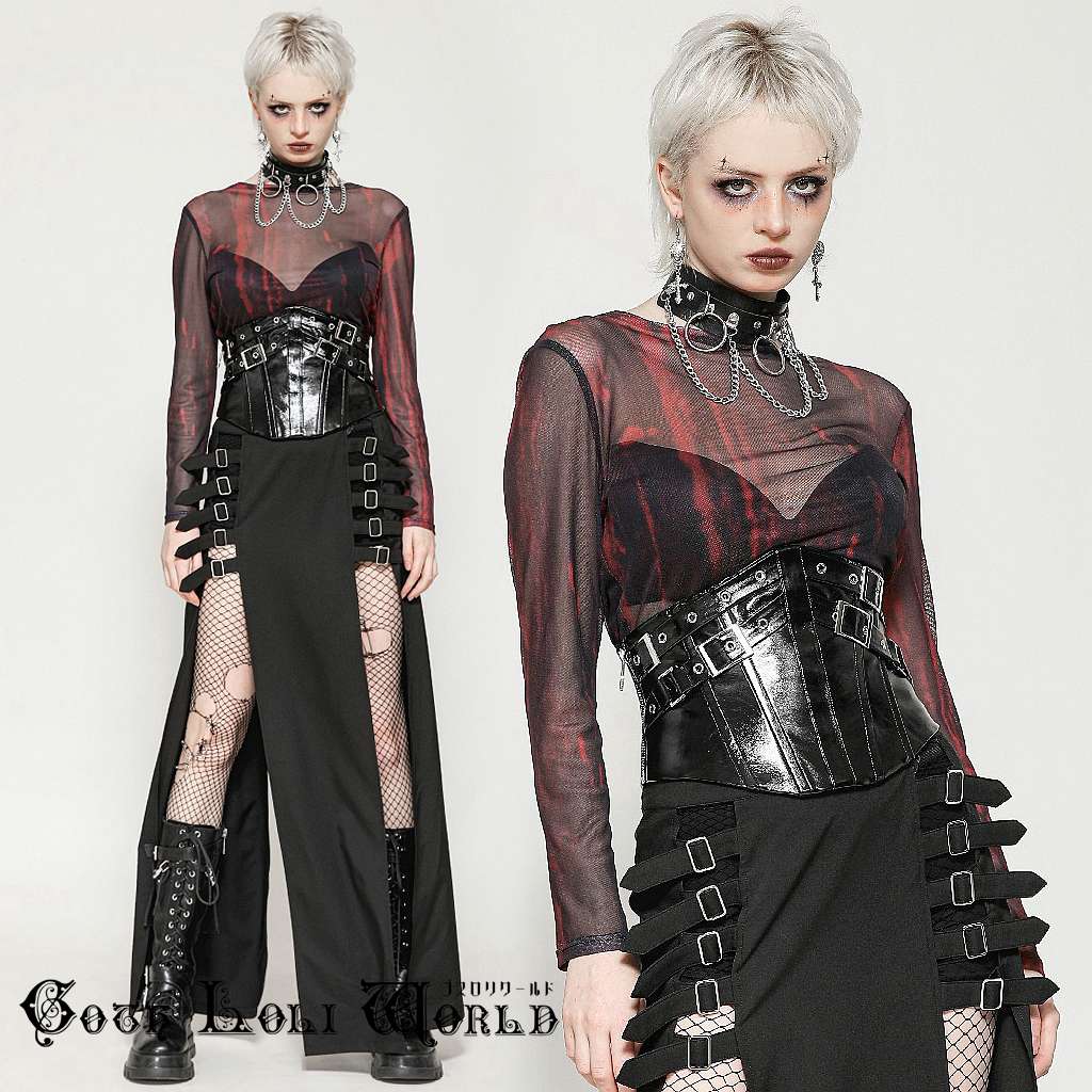 楽天市場】当日発送 即納 CW089 パンクファッション レースアップ