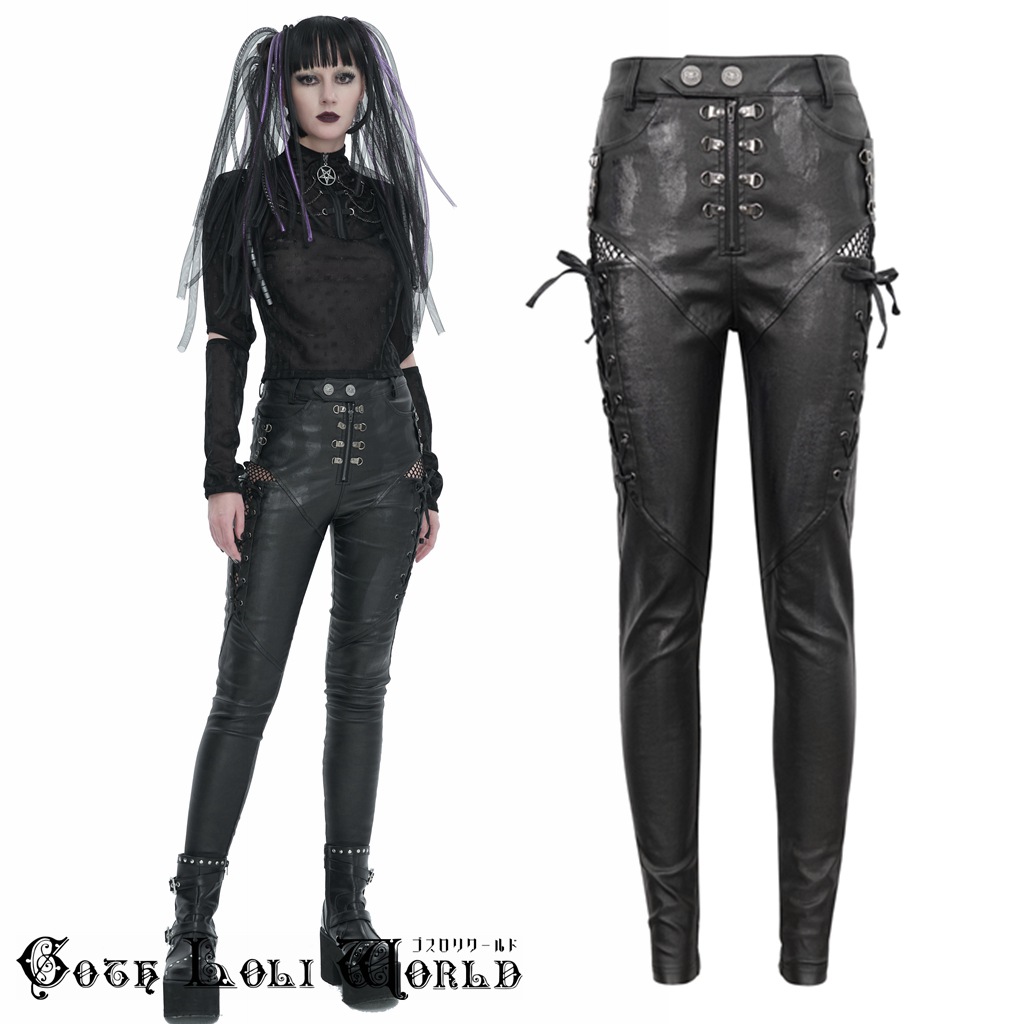 楽天市場】当日発送 即納 PT205 スムースレザー風 太もも編み上げ パン