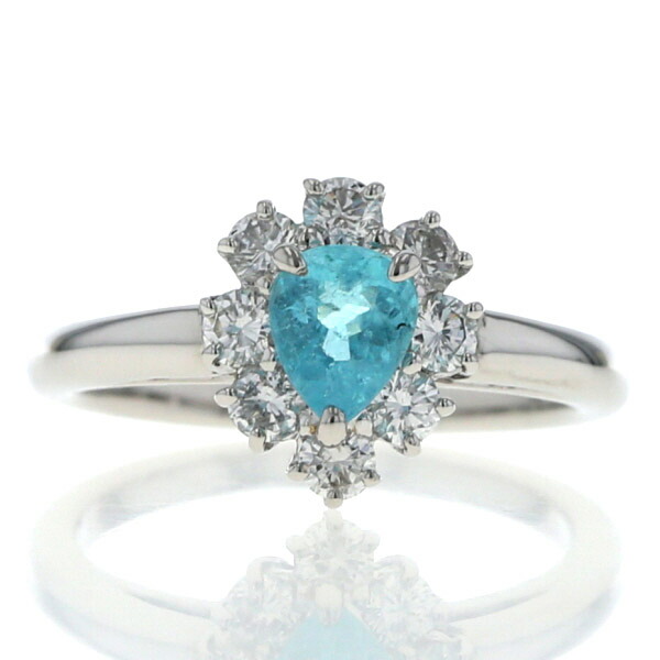 楽天市場】Pt900 プラチナ リング パライバトルマリン 0.54ct