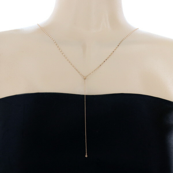 楽天市場】agete アガット K10YG イエローゴールド ネックレス Y字