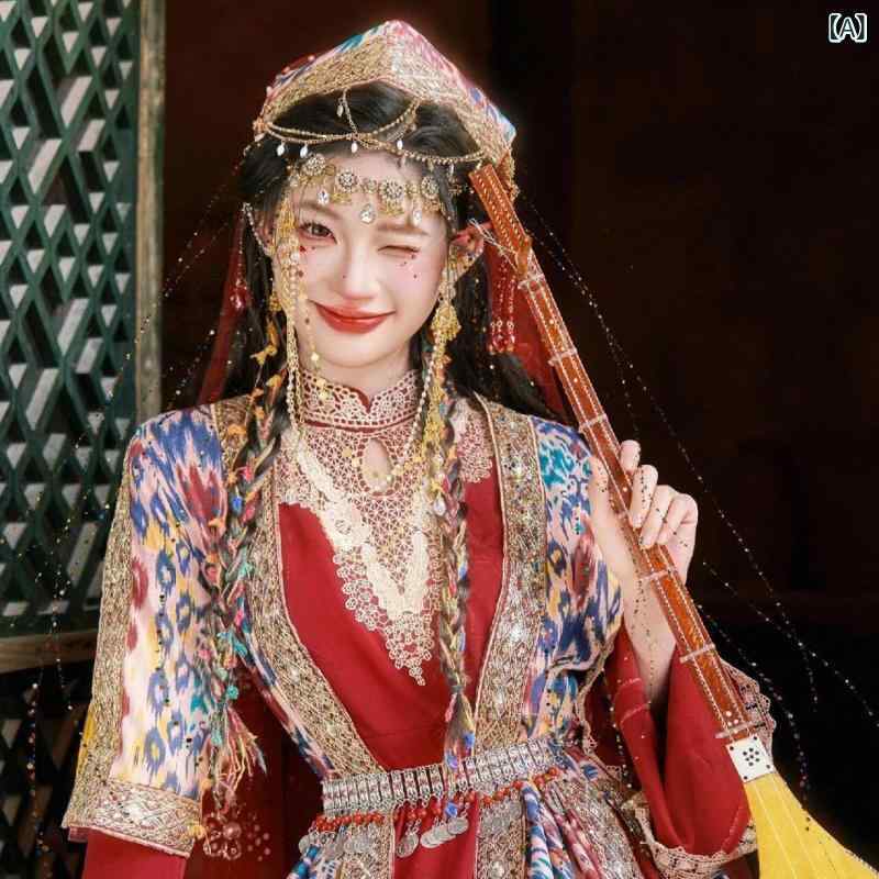 楽天市場】民族衣装 レディース 新疆 ウイグル族 漢服 カシュガル