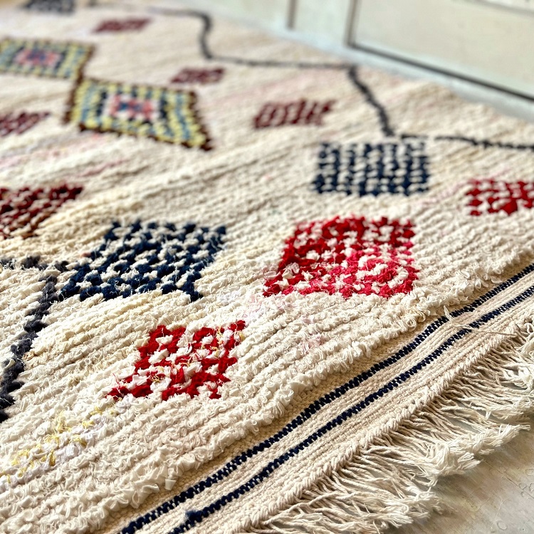 楽天市場】【L】モロッコ ラグ ｢ボシャルウィット006｣ ヴィンテージ