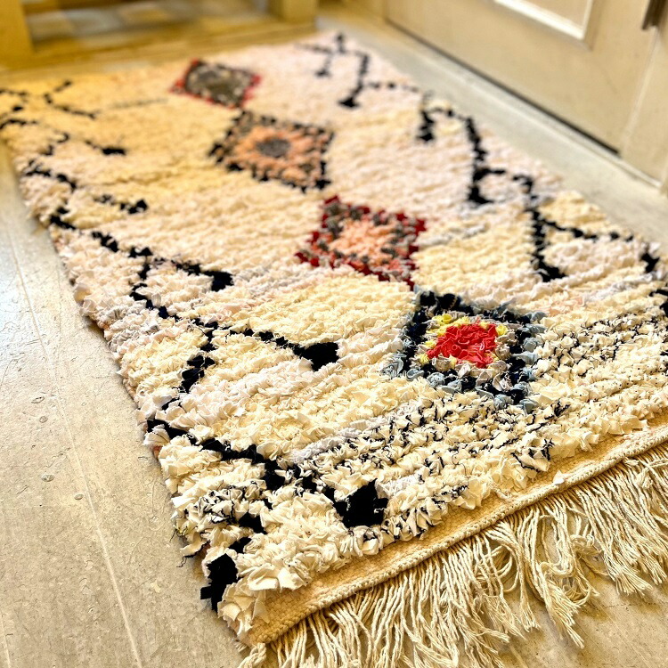 楽天市場】【S /100×60cm】モロッコ ラグ ｢ボシャルウィット015