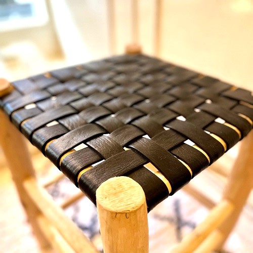 楽天市場】「オレンジツリーの本革スツール ナチュラル・ブラック