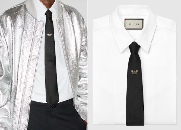 楽天市場】新品 GUCCI グッチ ホースビット ネクタイ ブラック 大剣7cm