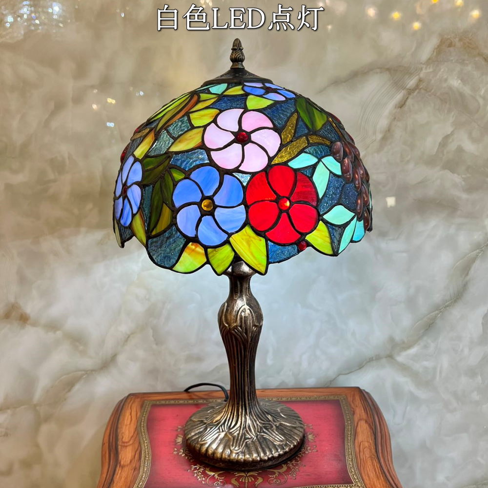 楽天市場】【期間限定pt3倍】 ステンドグラス ランプ 卓上 led
