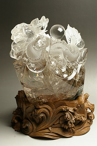 楽天市場】ルチル水晶彫刻 龍 : ギャラリーメイスン