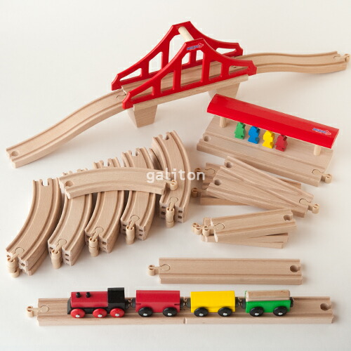 楽天市場】ミッキィ社 MICKI 汽車セットつり橋 : 木のおもちゃがりとん