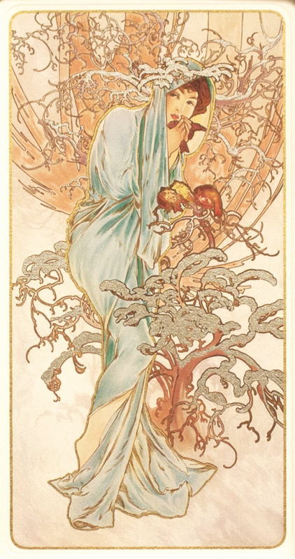 楽天市場】アルフォンス・ミュシャ Winter ( 冬 ) ミックスドメディア