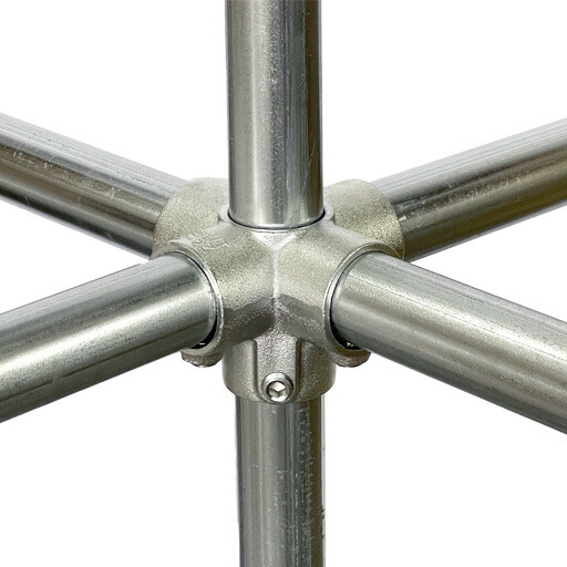 楽天市場】単管接続金具 6方出1ケ所貫通 S-2-5Z ジョイント工業