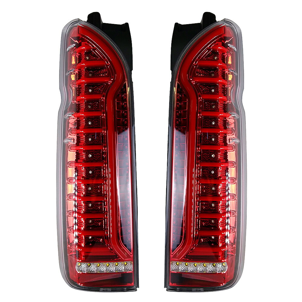 楽天市場】ハイエース 200系 LED テールランプ シーケンシャル