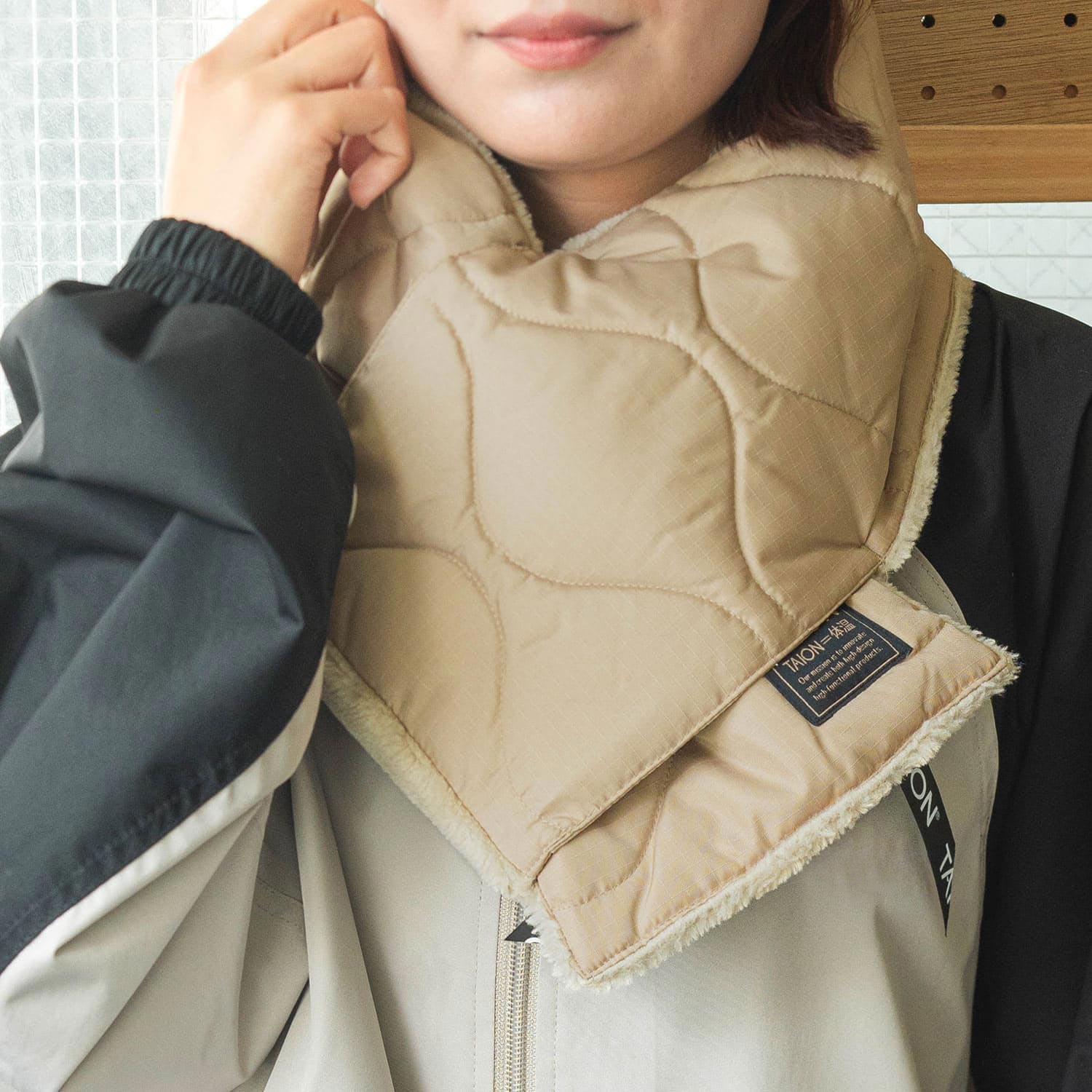 楽天市場】TAION タイオン ミリタリー リバーシブル ダウンマフラー