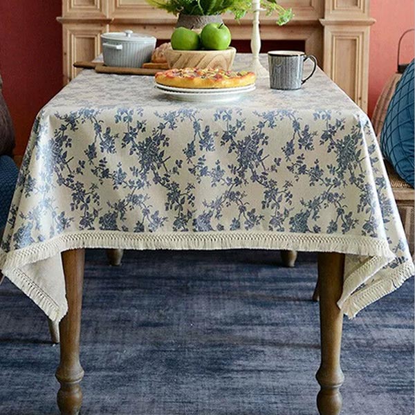 楽天市場】【送料無料】撥水加工 クラシック花柄テーブルクロス【100cm